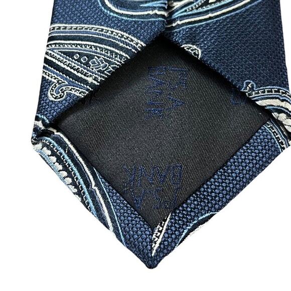 Jos A Bank Heritage Collection Mens 100% Silk Navy Paisley Neck Tie 59" x 3" - Picture 15 of 16